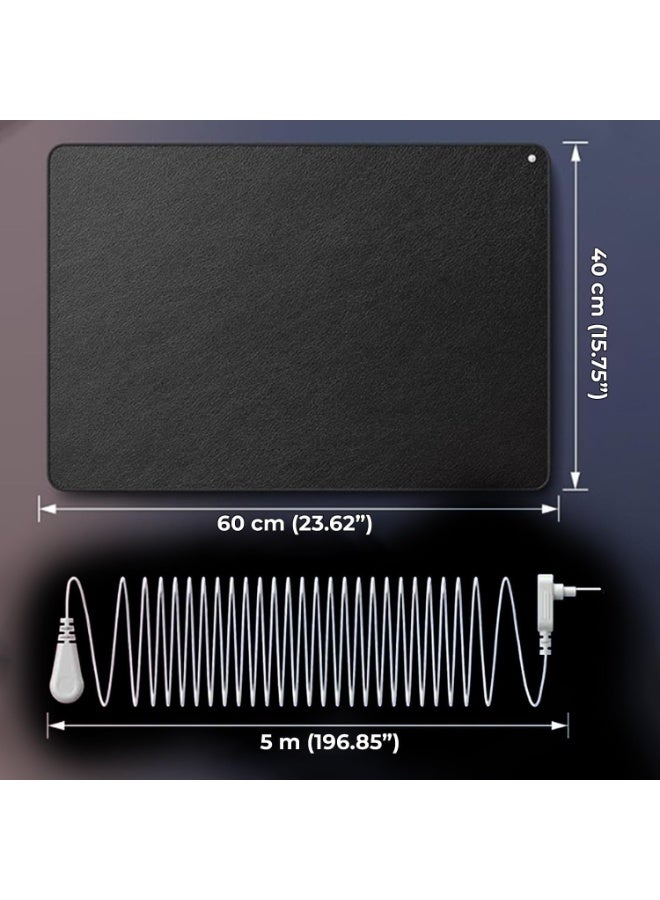 Grounding Mat, 23.6" x 15.7", Black/White, Reduce Anxiety, Stress, Improve Sleep, Balance - Image 5